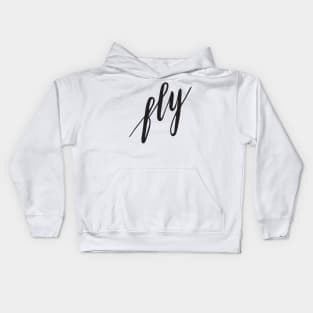 fly word Kids Hoodie